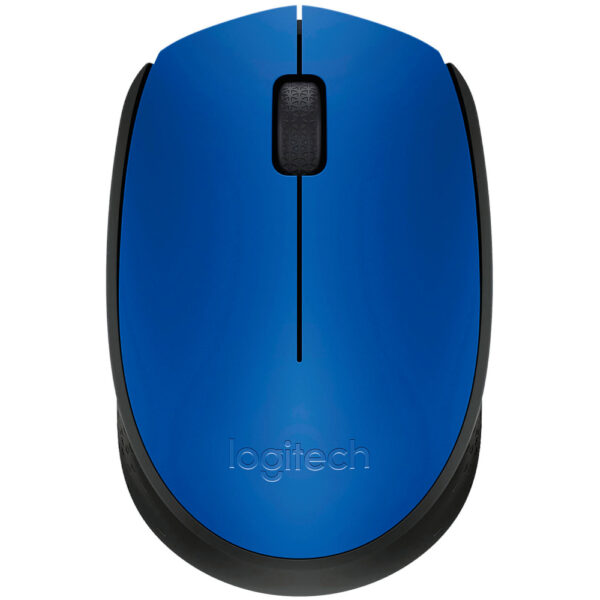 Ratón inalámbrico Logitech M171 en color azul. Un ratón ergonómico y confiable que ofrece una conexión inalámbrica estable y sin complicaciones. Diseñado para un uso cómodo y preciso, es perfecto para el trabajo y la navegación diaria. Compatible con múltiples dispositivos y con una duración de batería prolongada, el ratón Logitech M171 es una elección confiable y conveniente para tus necesidades informáticas.