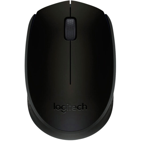 Ratón inalámbrico Logitech M171 en color negro. Un ratón ergonómico y confiable que ofrece una conexión inalámbrica estable y sin complicaciones. Diseñado para un uso cómodo y preciso, es perfecto para el trabajo y la navegación diaria. Compatible con múltiples dispositivos y con una duración de batería prolongada, el ratón Logitech M171 es una elección confiable y conveniente para tus necesidades informáticas.