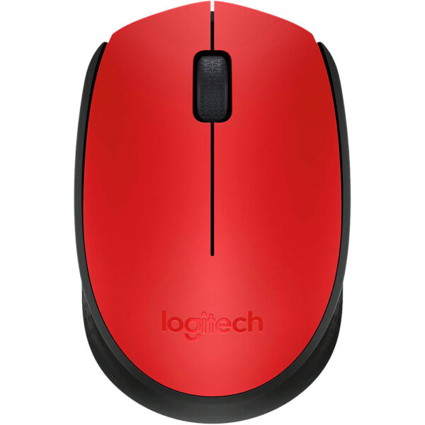 Ratón inalámbrico Logitech M171 en color rojo. Un ratón ergonómico y confiable que ofrece una conexión inalámbrica estable y sin complicaciones. Diseñado para un uso cómodo y preciso, es perfecto para el trabajo y la navegación diaria. Compatible con múltiples dispositivos y con una duración de batería prolongada, el ratón Logitech M171 es una elección confiable y conveniente para tus necesidades informáticas.