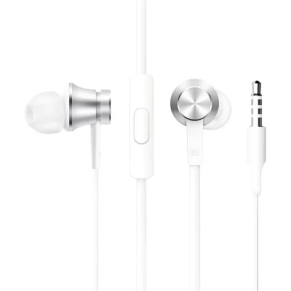 Auriculares Intrauditivos Xiaomi Mi In Ear Basic, con Micrófono, Jack 3.5, Plateados