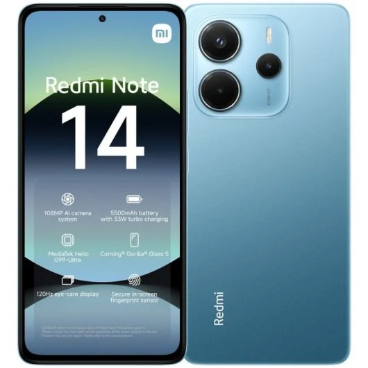Smartphone Xiaomi Redmi Note 14 8GB/ 256GB/ 6.67"/ Azul Océano