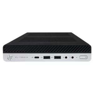 PC Sobremesa HP Elitedesk 800 G5 Mini, Intel Core i5, 8GB RAM, SSD 256GB, WiFi, Windows 11, Negro, Plata