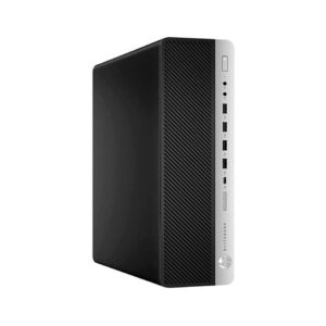 PC Sobremesa HP Elitedesk 800 G5 SFF, Intel Core i3, 16GB RAM, SSD 256GB, Windows 11, Negro, Plata
