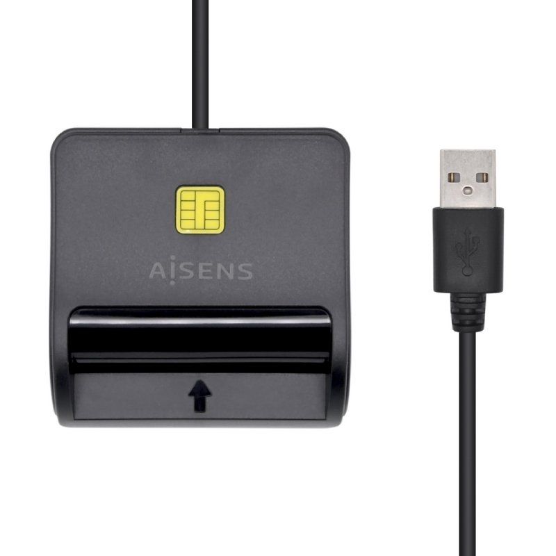 Lector de DNI y Tarjetas Aisens ASCR-SN03C-BK