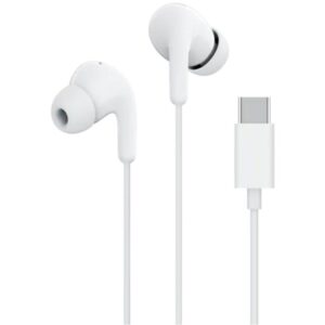 Auriculares Intrauditivos Xiaomi Earphones Tipo-C, con Micrófono, USB Tipo-C, Blancos